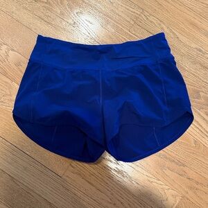 Lululemon Athletica Speed Up 4” Deep Blue Athletic Shorts